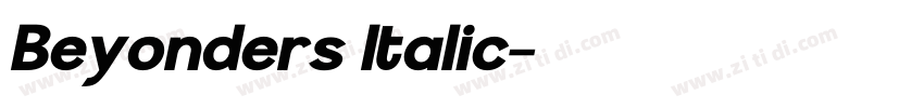 Beyonders Italic字体转换 Beyonders Italic字体转换